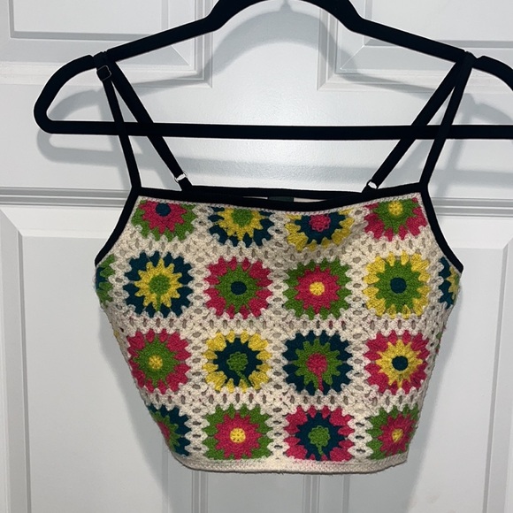 Wild fable Crochet tiny tank crop top S SMALL - Picture 5 of 8